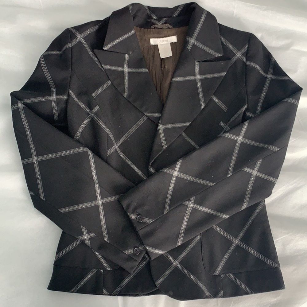 Jacket Only, Black and Silver | size 8 | skirt listed separately size 4